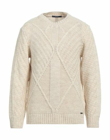 Gaudì Man Sweater Ivory Acrylic, Virgin Wool Cover