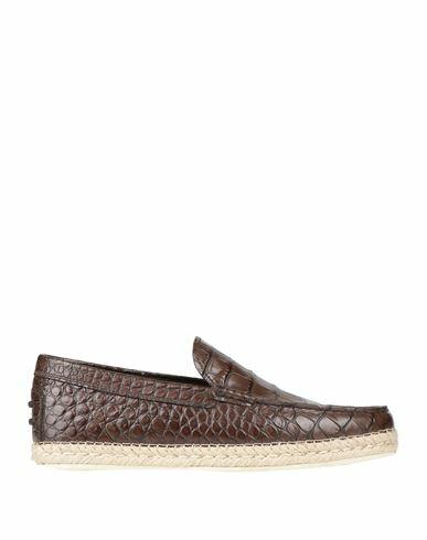 Tod's Man Espadrilles Dark brown Calfskin Cover