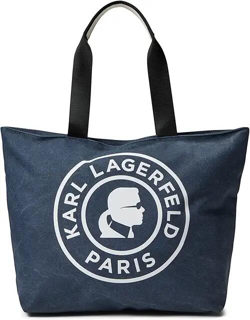 Karl Lagerfeld Paris Kristen Tote (Navy) Handbags Cover