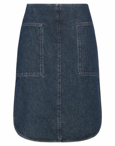 Toteme Woman Denim skirt Blue Cotton Cover