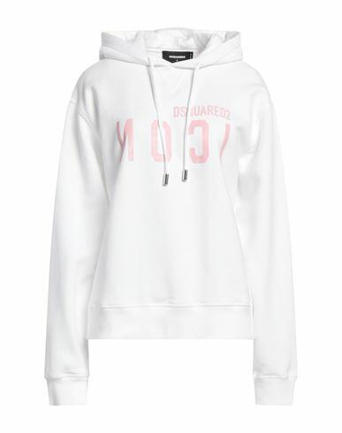 Dsquared2 Woman Sweatshirt White Cotton Cover