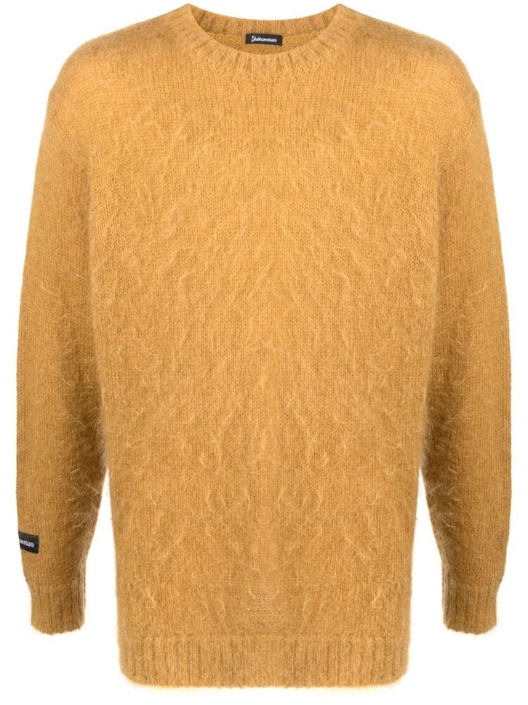 Undercoverism brushed wool-blend jumper - Yellow Cover