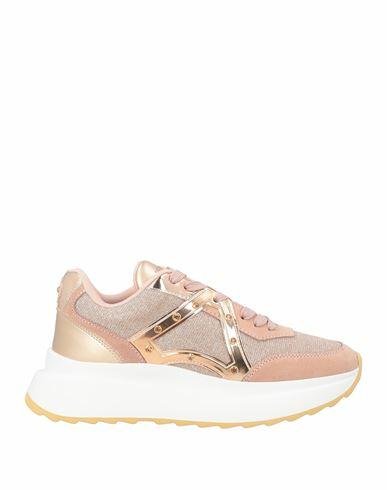 Apepazza Woman Sneakers Pastel pink Leather, Textile fibers Cover