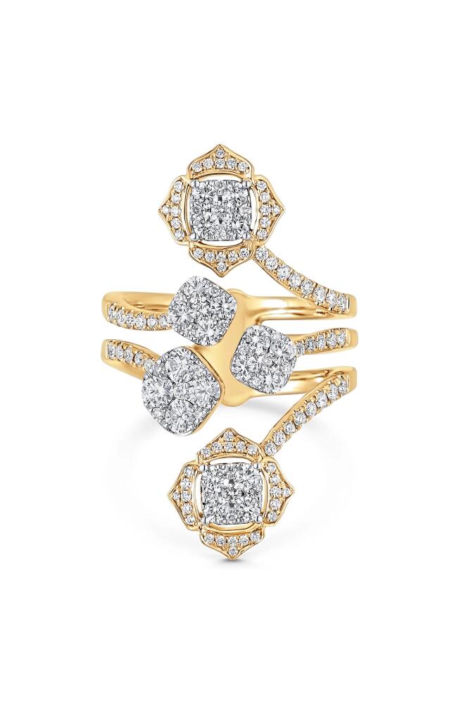 Sara Weinstock Leela Diamond Cluster Ring in Yellow Gold Cover