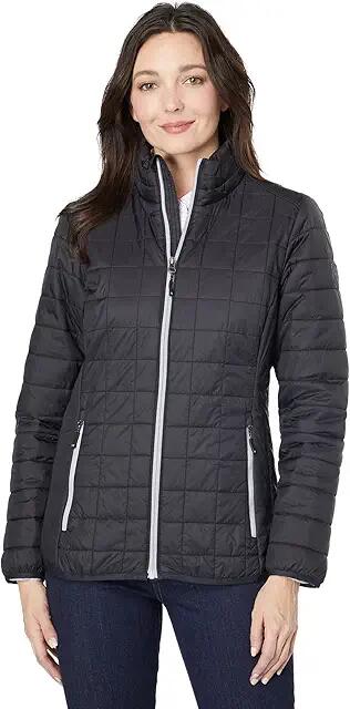 Cutter & Buck Rainier Primaloft Eco Full Zip Jacket (Black) Women's Clothing Cover