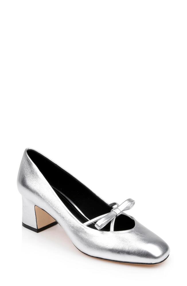 Dee Ocleppo Zion Pump in Silver Leather Cover