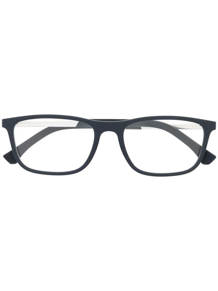 Emporio Armani square frame glasses - Blue Cover