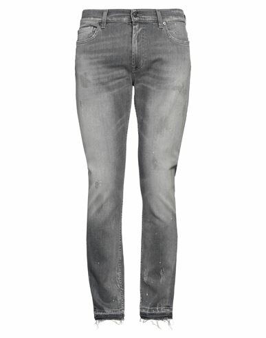 7 For All Mankind Man Jeans Grey Cotton, Elastane Cover