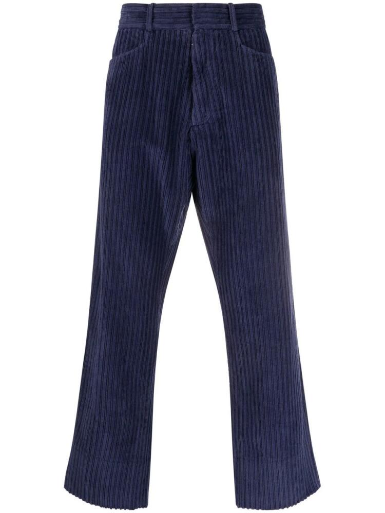 Maison Margiela cropped corduroy trousers - Blue Cover