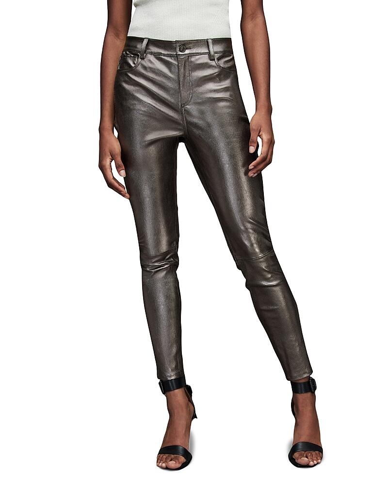 Allsaints Ina Metallic Skinny Pants Cover