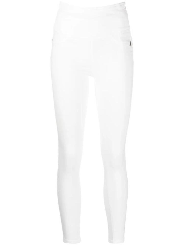 Patrizia Pepe cropped slim-fit jeggings - White Cover