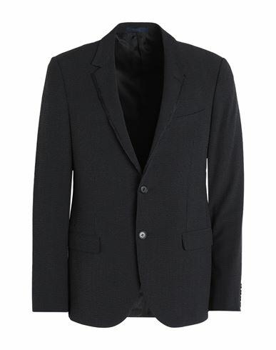 Lanvin Man Blazer Steel grey Wool, Silk, Lycra Cover