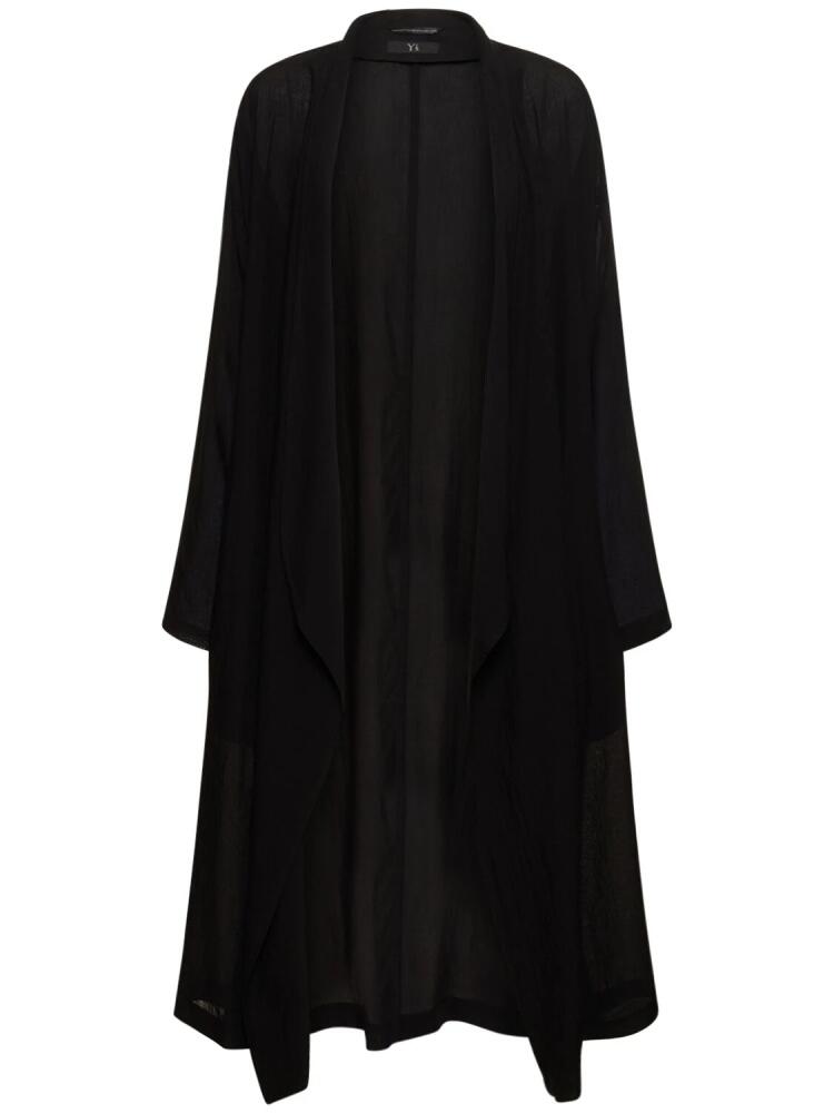 YOHJI YAMAMOTO Shawl Collar Open Long Coat Cover