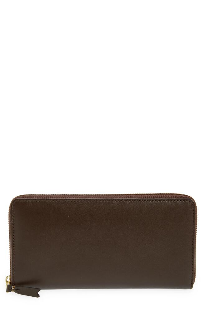 Comme des Garçons Wallets Classic Leather Zip Around Wallet in Brown Cover