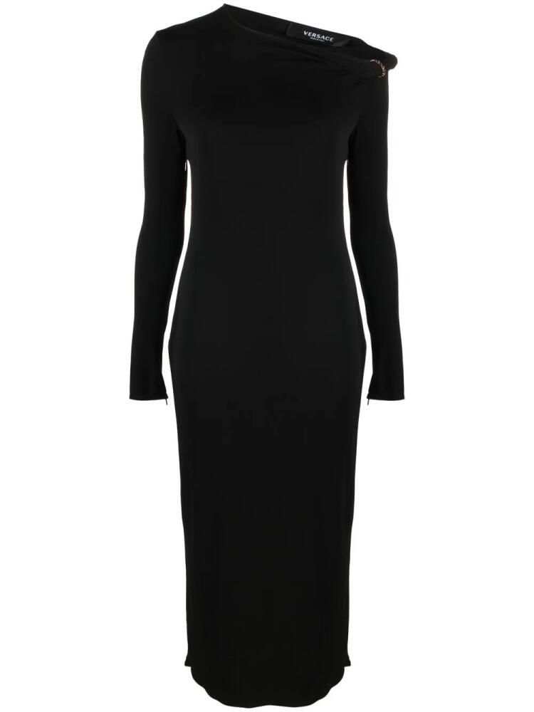 Versace long-sleeve midi dress - Black Cover