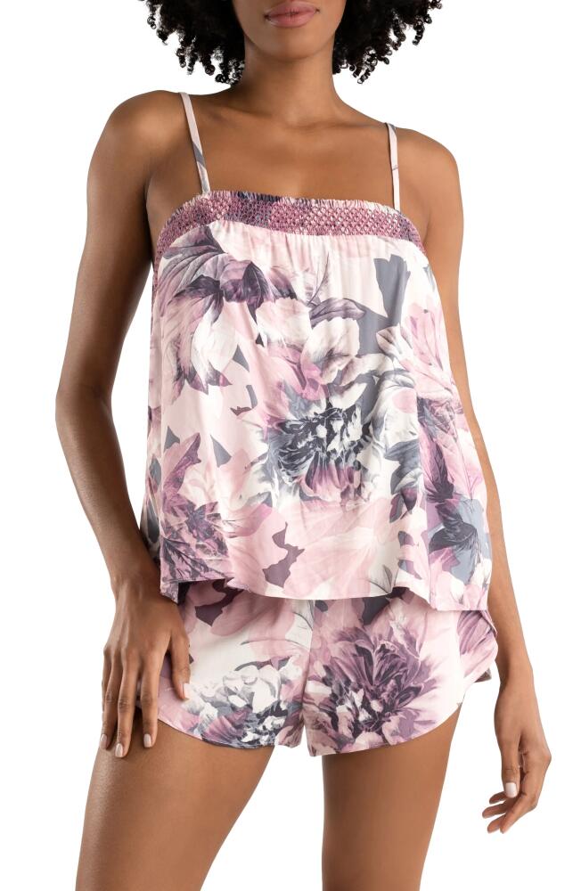 Midnight Bakery Moonlight Beach Floral Camisole Short Pajamas in Mauve Cover