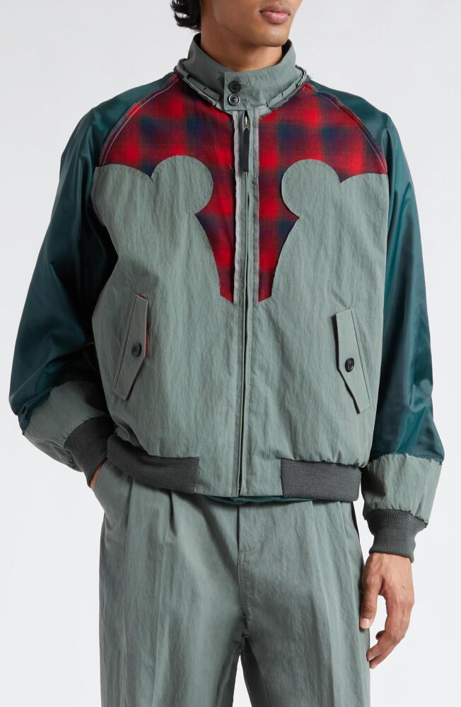 Maison Margiela x Pendleton Décortiqué Blouson Jacket in Sage Cover