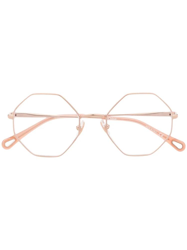 Chloé Eyewear octagonal-frame glasses - Pink Cover