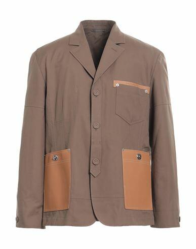 Dior Homme Man Jacket Khaki Cotton, Lambskin Cover