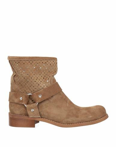 Le Pepite Woman Ankle boots Khaki Soft Leather Cover