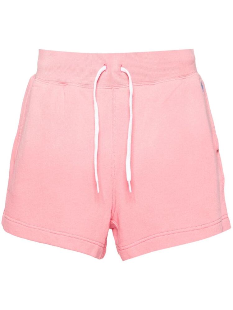 Polo Ralph Lauren Polo Pony-embroidery cotton track shorts - Pink Cover