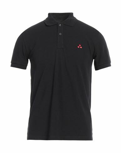 Peuterey Man Polo shirt Black Cotton Cover