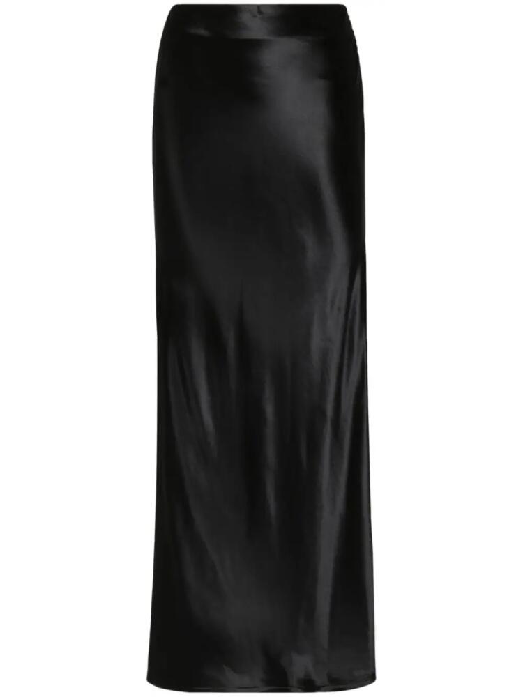 Ferragamo satin maxi skirt - Black Cover