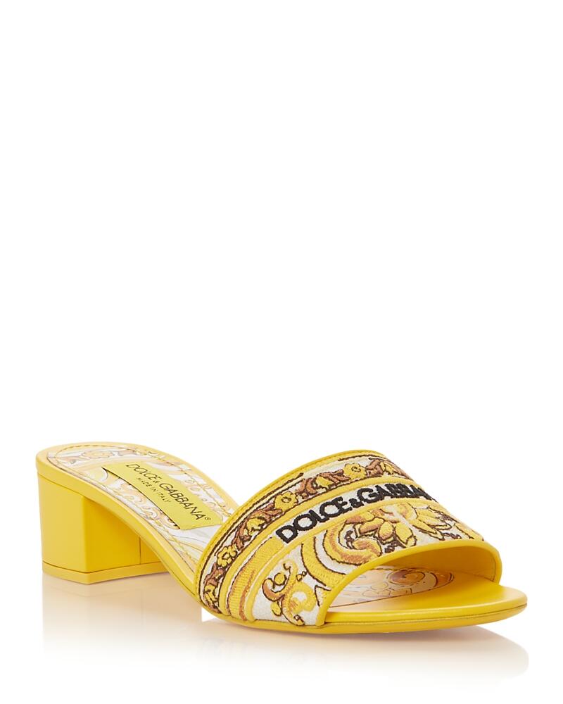 Dolce & Gabbana Women's Heeled Slide Sandals Cover