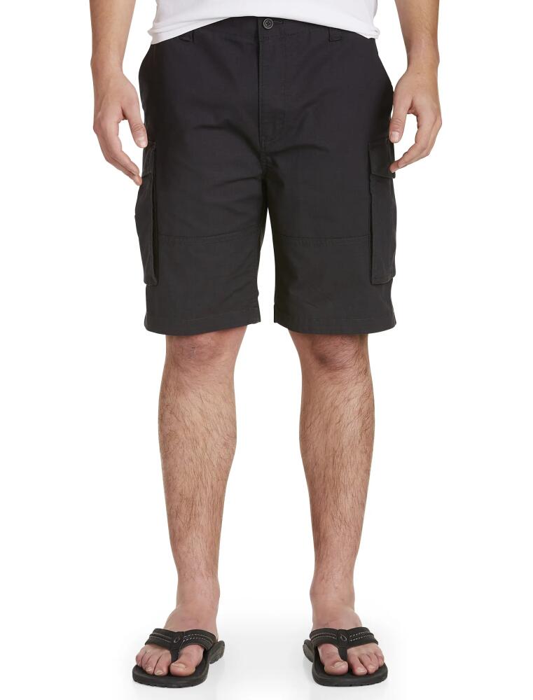 Nautica Stretch Ripstop Cotton Cargo Shorts in Black Cover