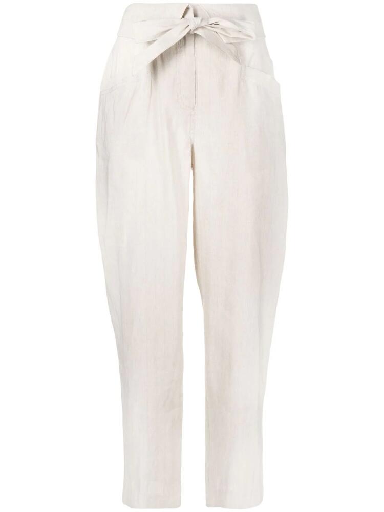 Simkhai Penny belted tapered trousers - Neutrals Cover