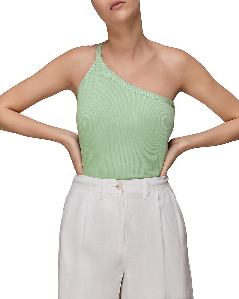 Whistles Ribbed One Shoulder Tank Cover