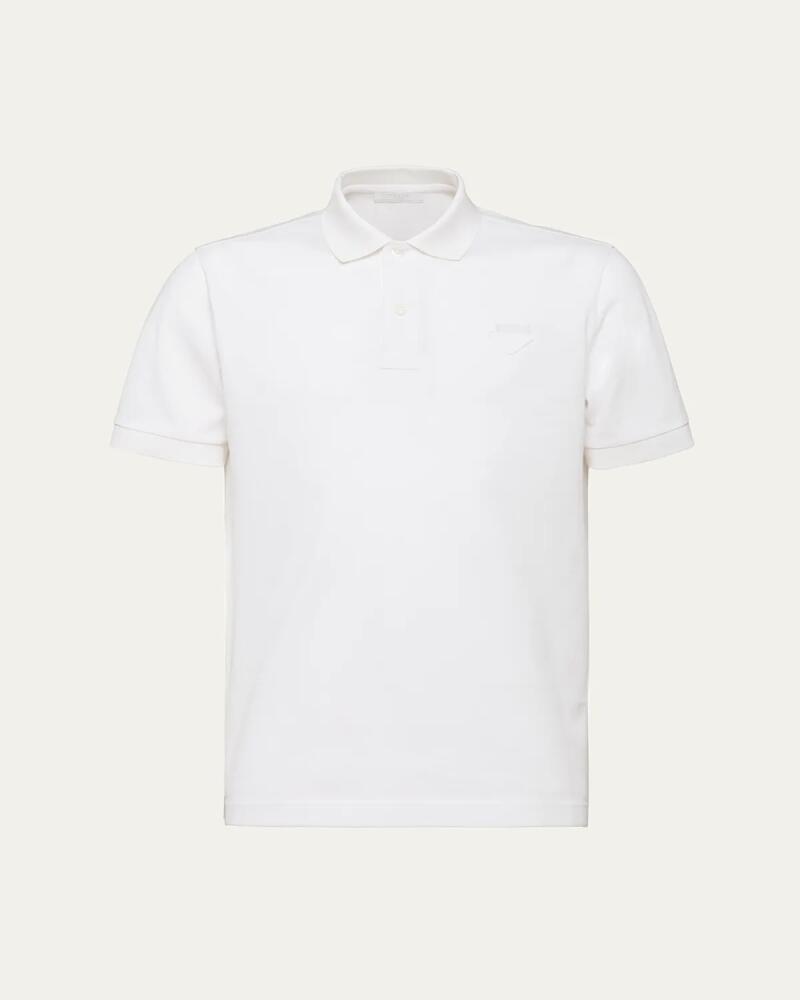 Prada Men's Pique Polo Shirt Cover