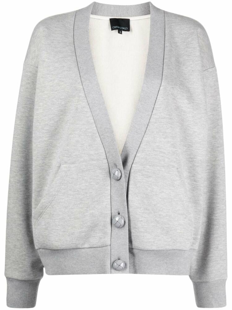 Cynthia Rowley V-neck cotton cardigan - Grey Cover