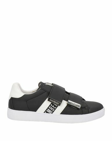 Bikkembergs Man Sneakers Black Leather Cover