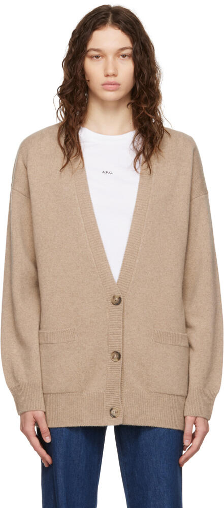 A.P.C. Beige Jane Birkin Edition Cardigan Cover