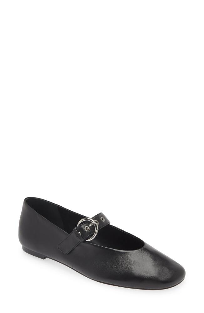 Reformation Bethany Mary Jane Flat in Black Cover