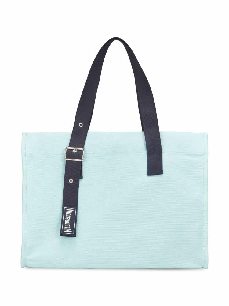 Vilebrequin Bagsu logo-appliqué beach bag - Blue Cover