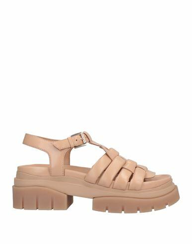 Ash Woman Sandals Beige Soft Leather Cover