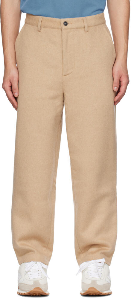 AMI Paris Beige Puma Edition Trousers Cover