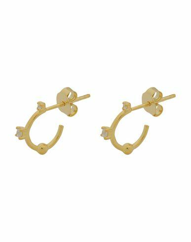 P D Paola Kaya Woman Earrings Gold 925/1000 Silver, Zirconia, 750/1000 gold plated Cover