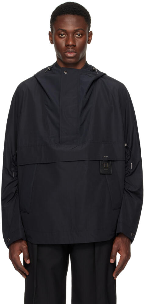 WOOYOUNGMI Navy Drawstring Jacket Cover