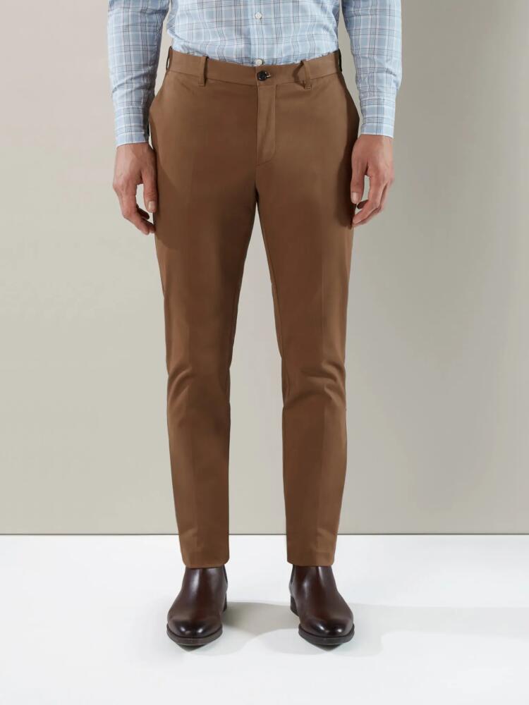 Robert Talbott Douglas Brushed Cotton Chino Pant in Coffee Cover