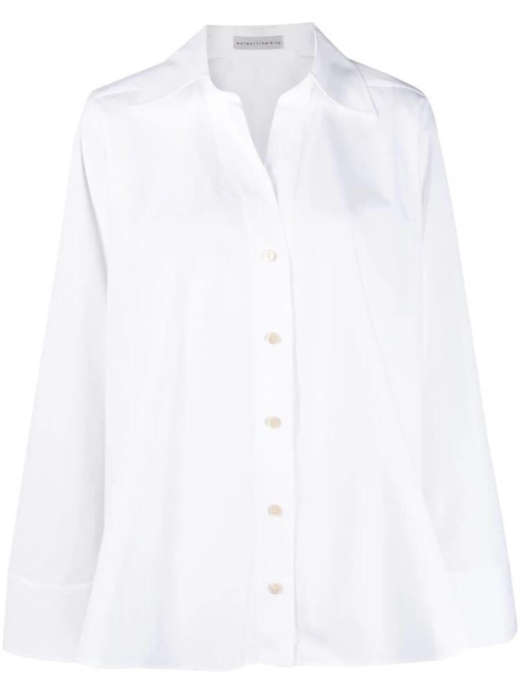 Palmer//Harding long-sleeve cotton shirt - White Cover