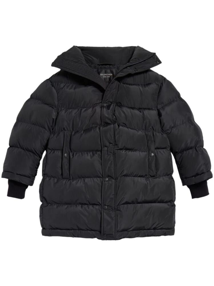 Balenciaga hooded padded coat - Black Cover