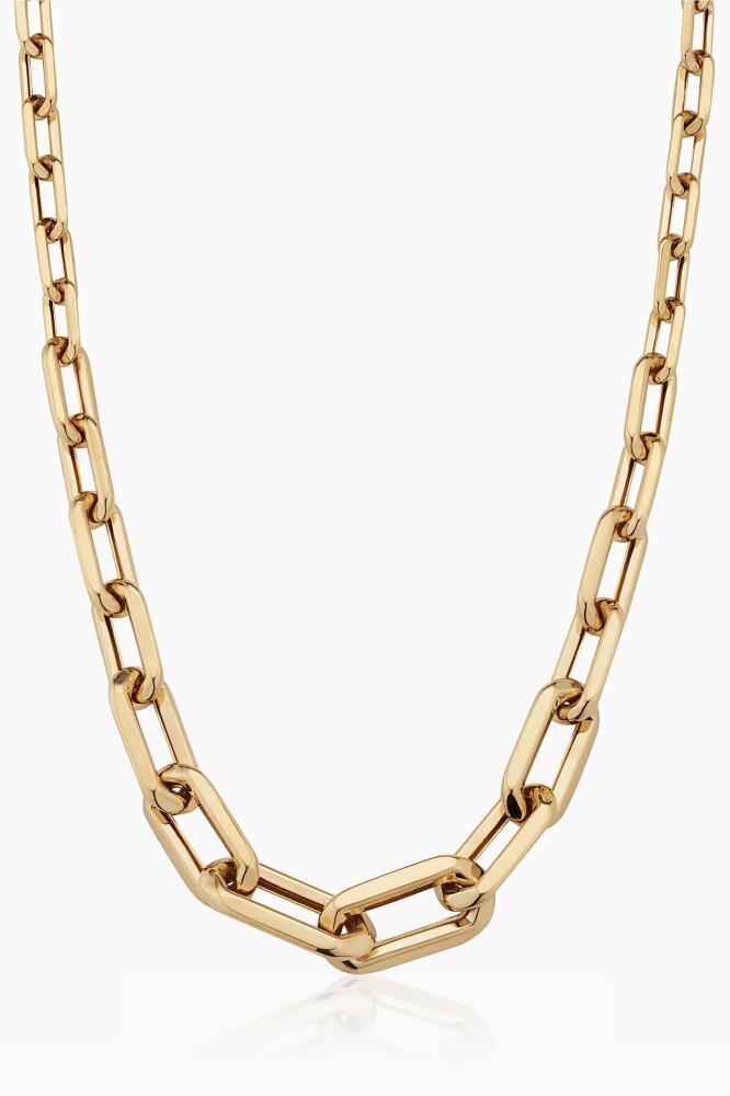 Oradina 14K Yellow Gold Aurum Link Necklace Cover