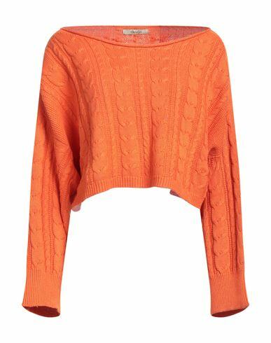 No-nà Woman Sweater Orange Cotton Cover