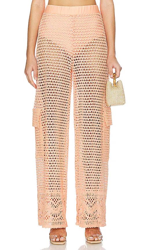 Agua Bendita X Revolve Maca Cargo Pants in Peach Cover