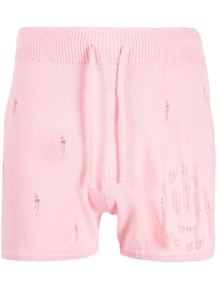 BARROW pointelle-knit shorts - Pink Cover