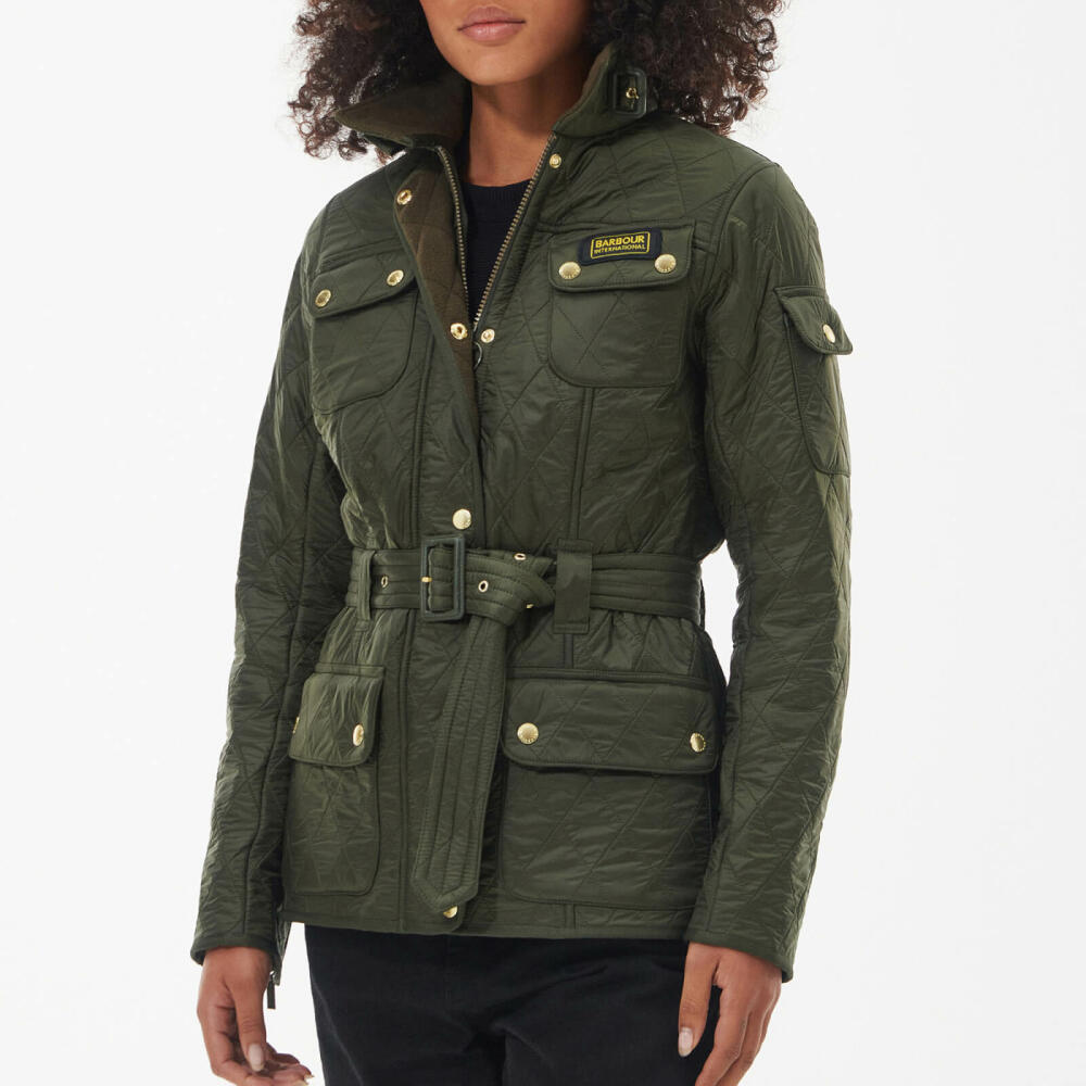 Barbour International Polarquilt Shell Belted Jacket Cover