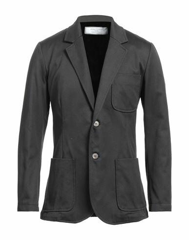 Société Anonyme Man Blazer Black Cotton Cover